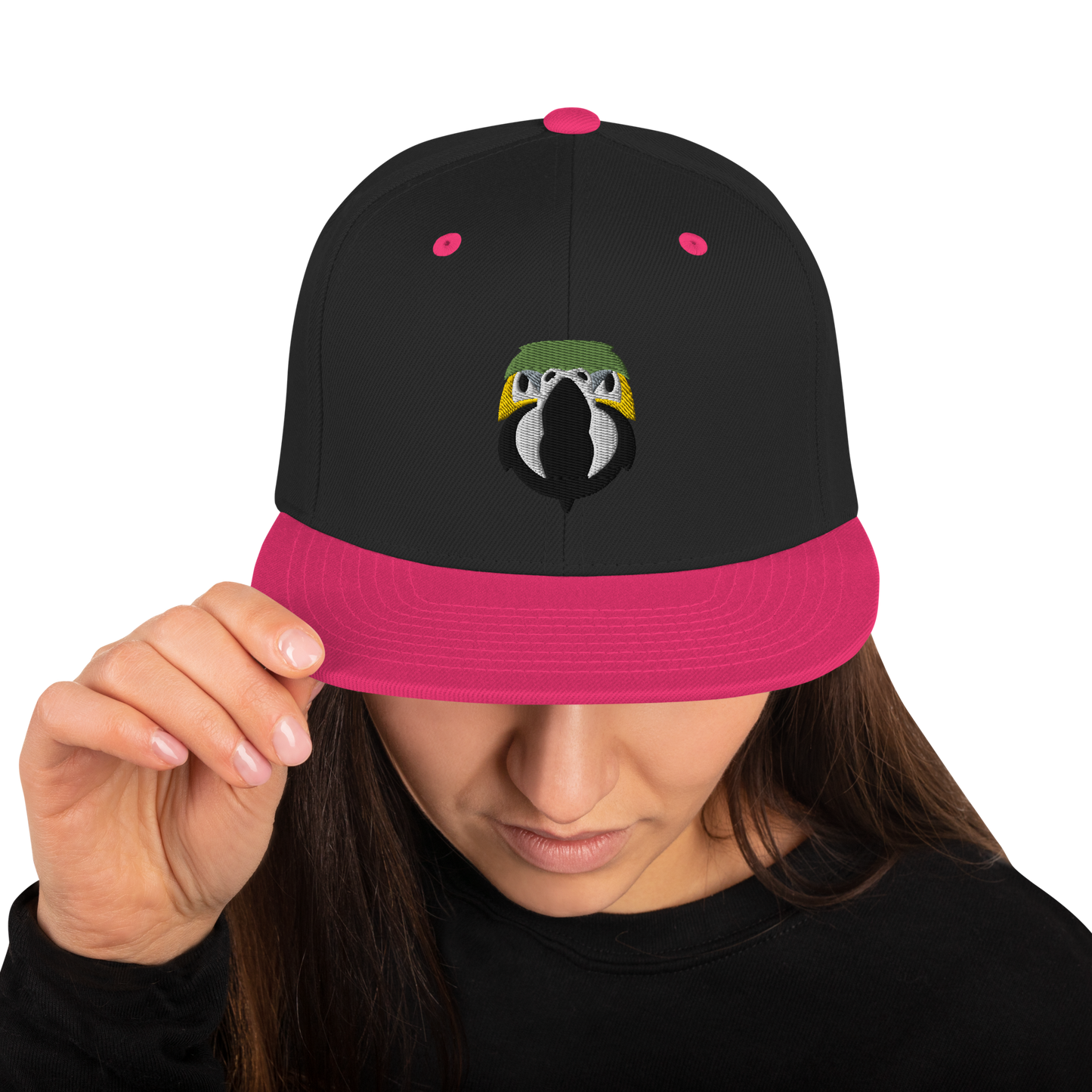 Zazu Parrot Face Embroidered Snapback