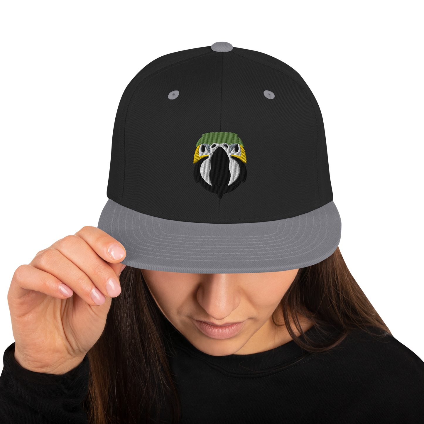 Zazu Parrot Face Embroidered Snapback