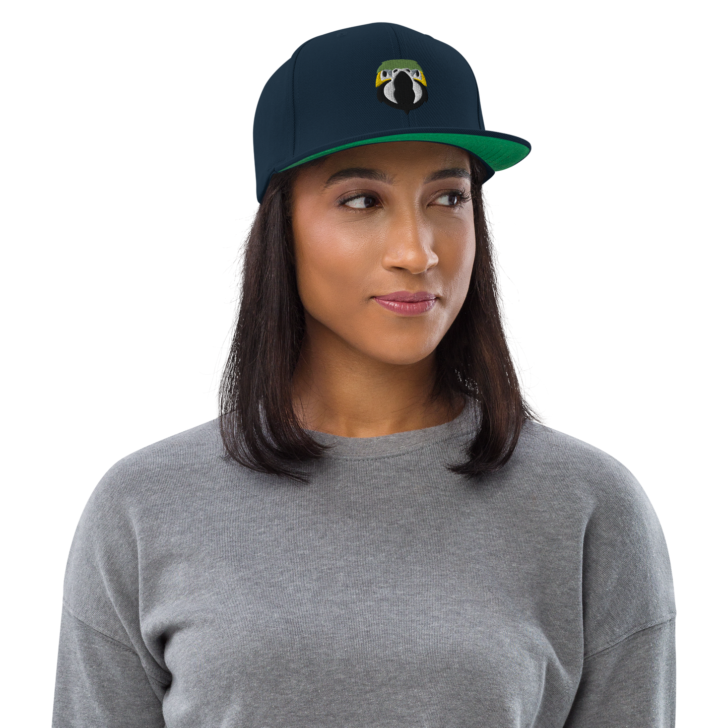 Zazu Parrot Face Embroidered Snapback