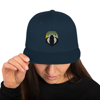 Zazu Parrot Face Embroidered Snapback