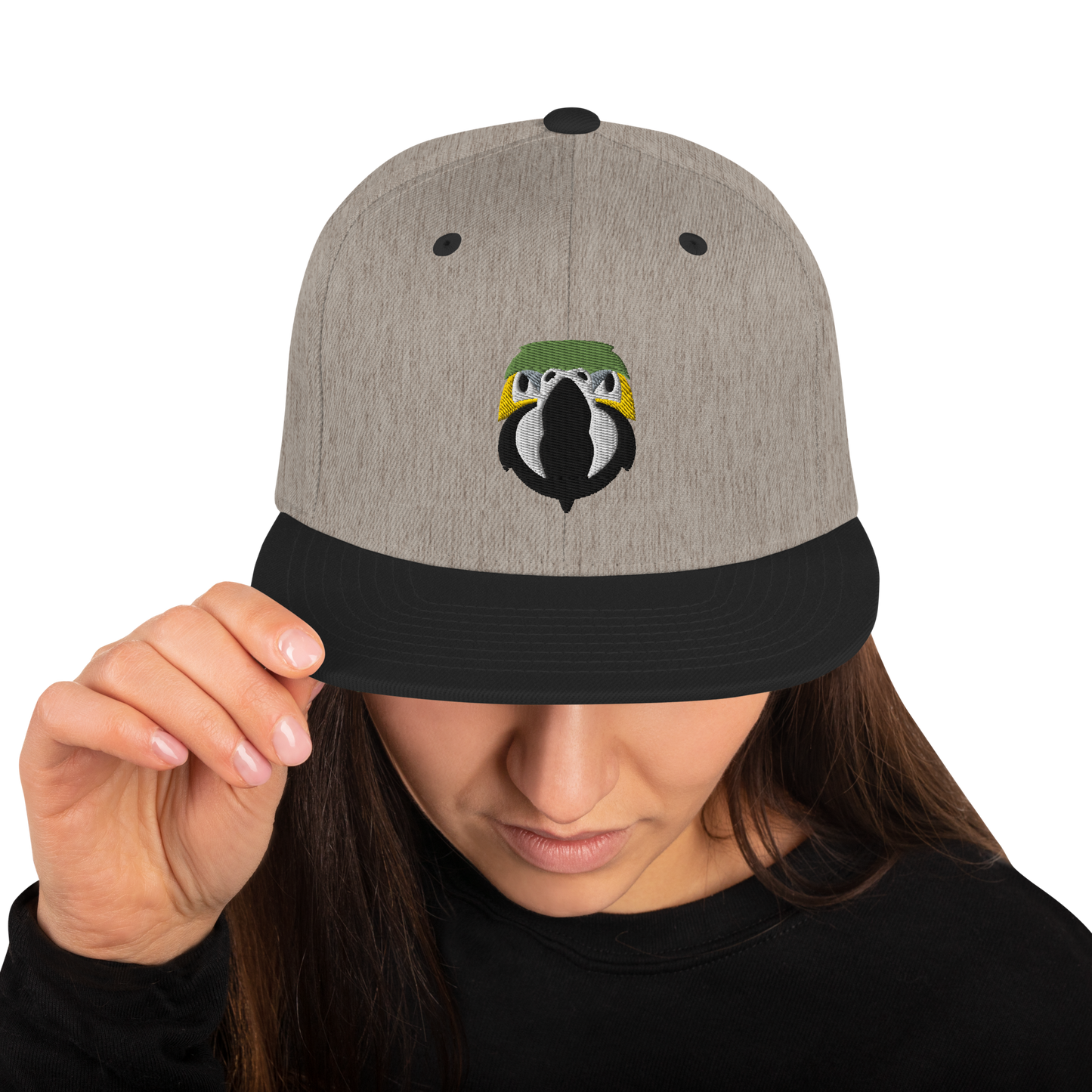 Zazu Parrot Face Embroidered Snapback