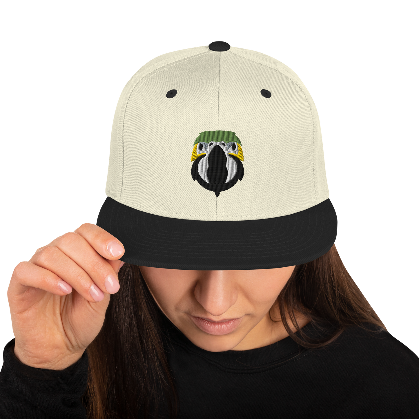 Zazu Parrot Face Embroidered Snapback