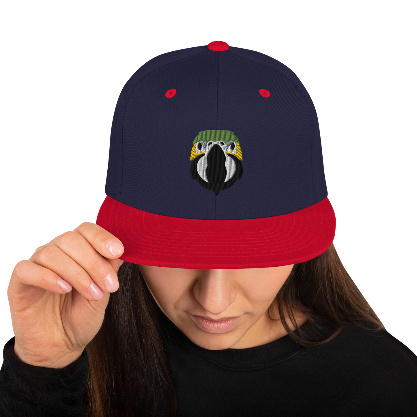 Zazu Parrot Face Embroidered Snapback