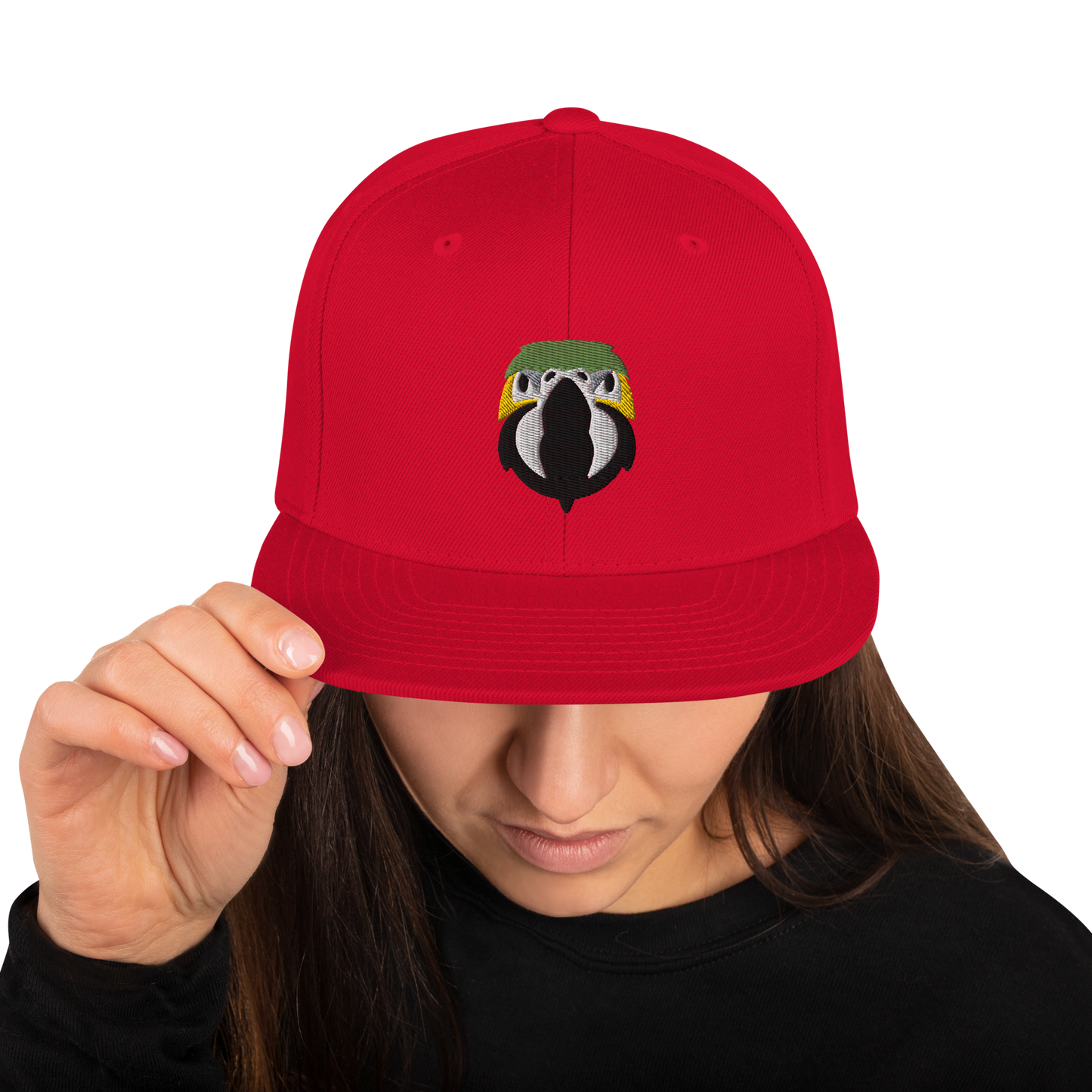 Zazu Parrot Face Embroidered Snapback