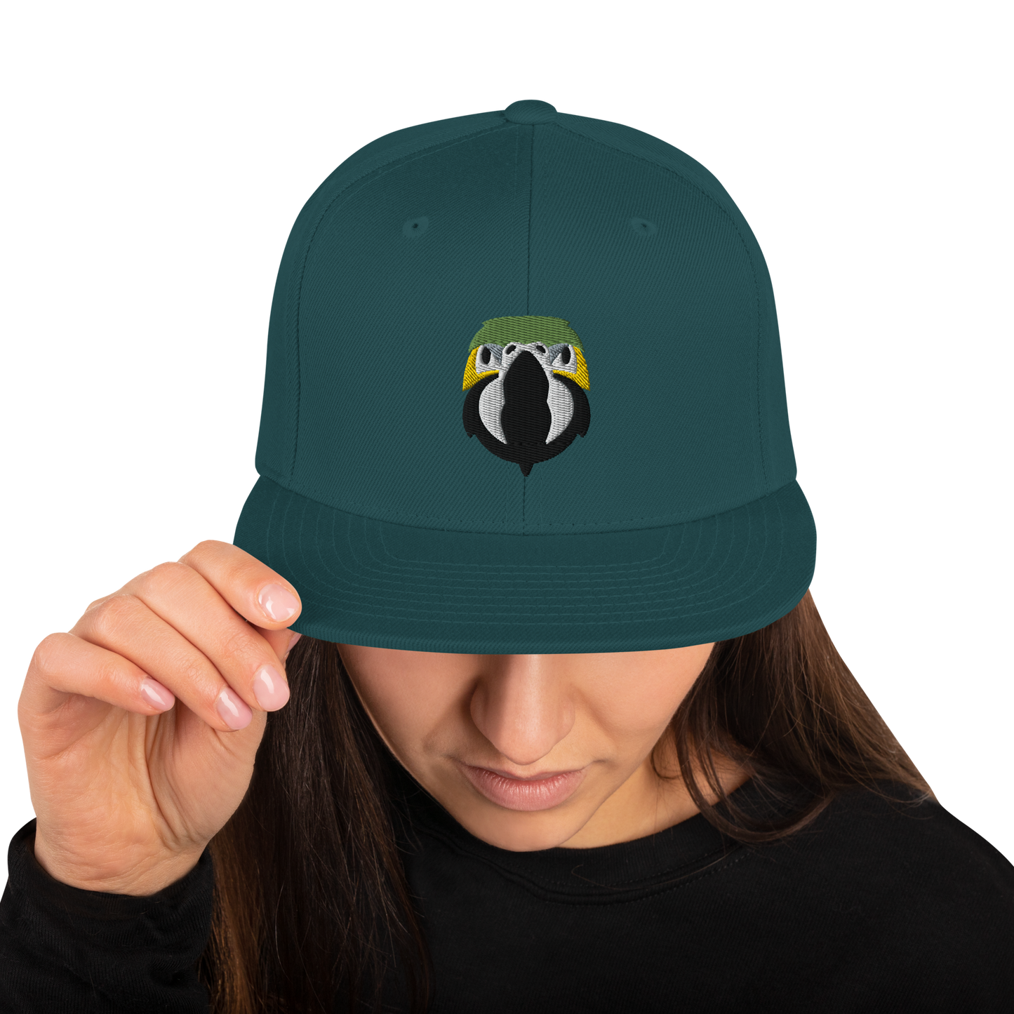 Zazu Parrot Face Embroidered Snapback