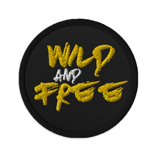 Wild And Free Embroidered patch