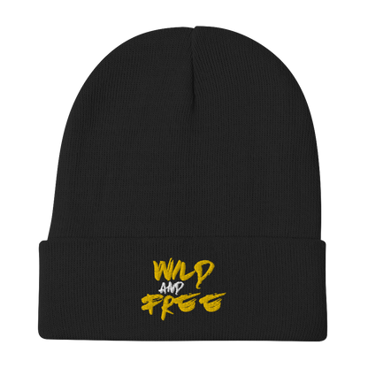 Wild And Free 3D Embroidered Beanie