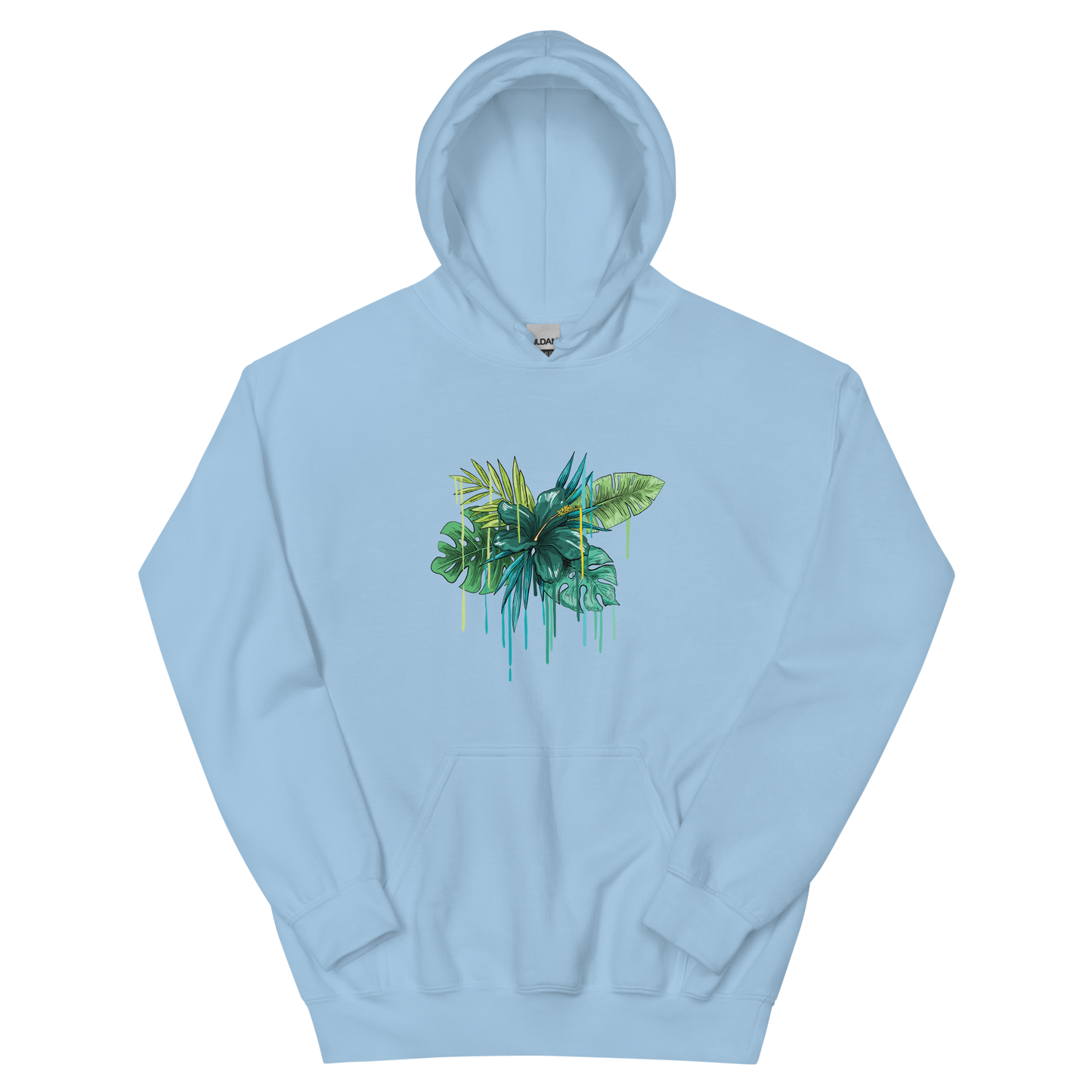 Tropical Drip Green Unisex Hoodie