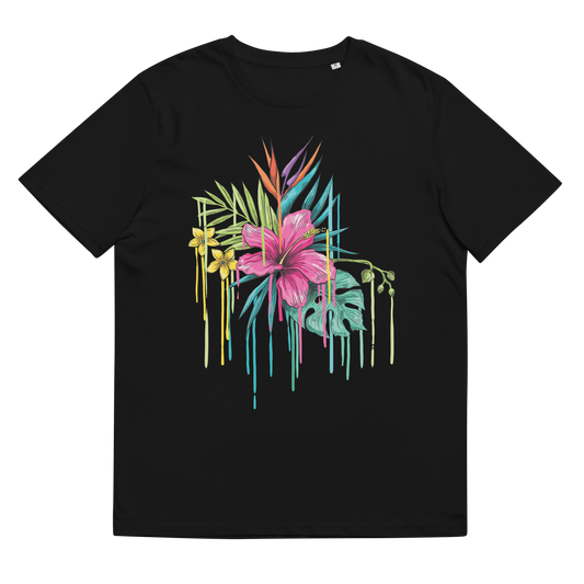 Tropical Drip Pink Unisex organic cotton t-shirt